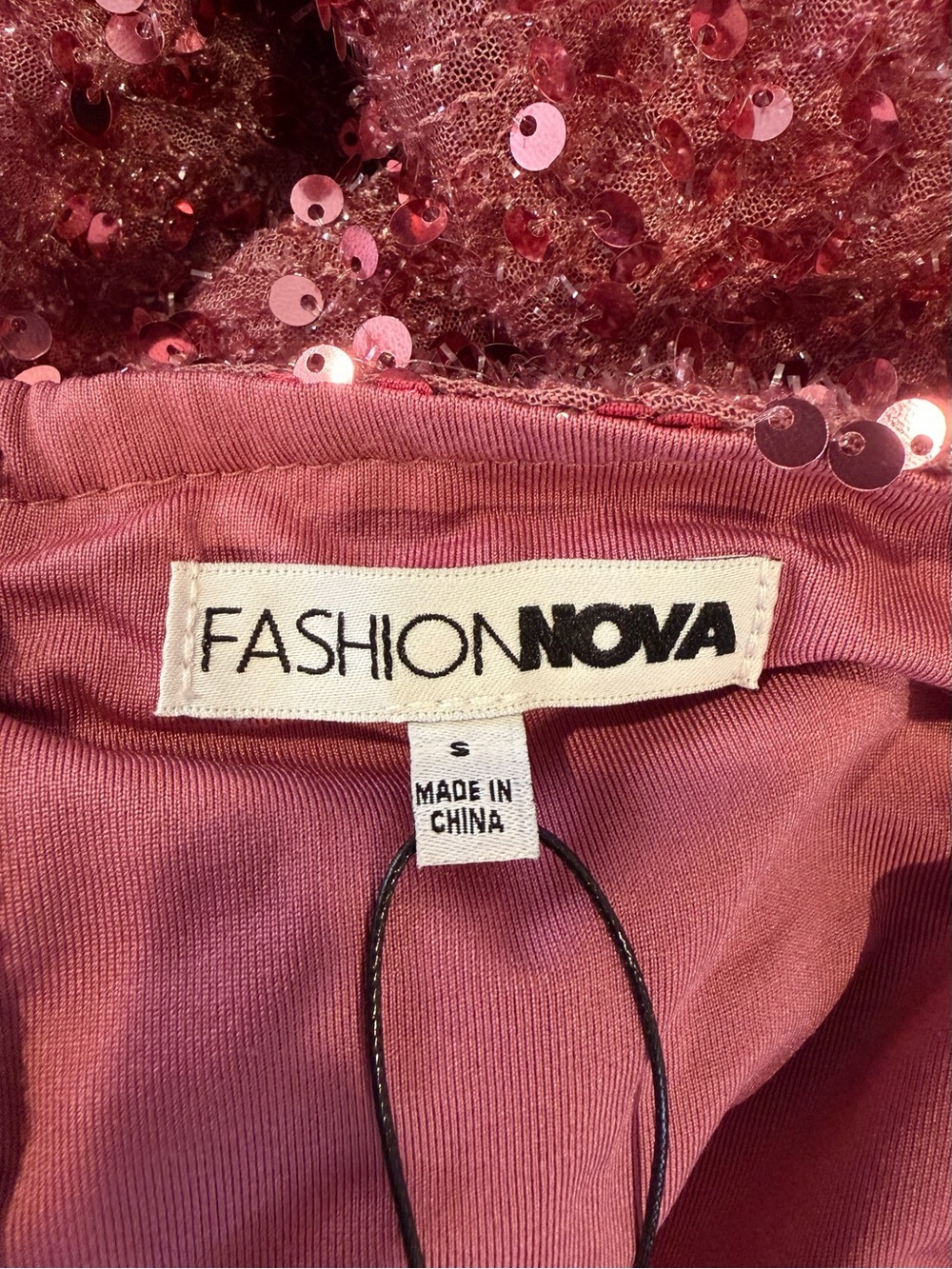 Fashion Nova Rose Sequin High-Slit Maxi Dress - Picture 6 of 10